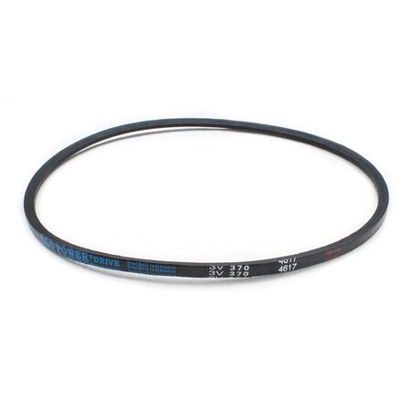 D&D 3V370 Wedge V-Belt, 37 in Outside Length, 3/8 in Top Width, 5/16 in Thickness, 1 Ribs 3V370